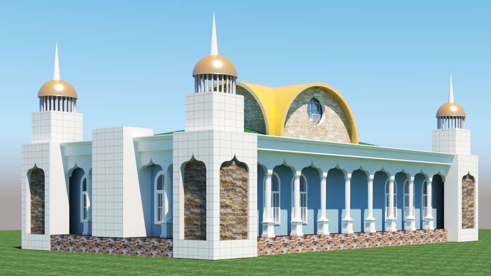 construction d'une MOSQUEE a BANGUOA